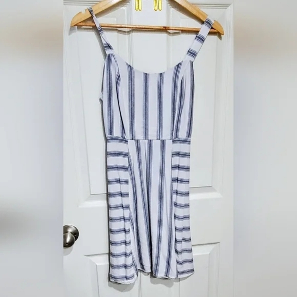 Striped Blue and White Sundress S/M